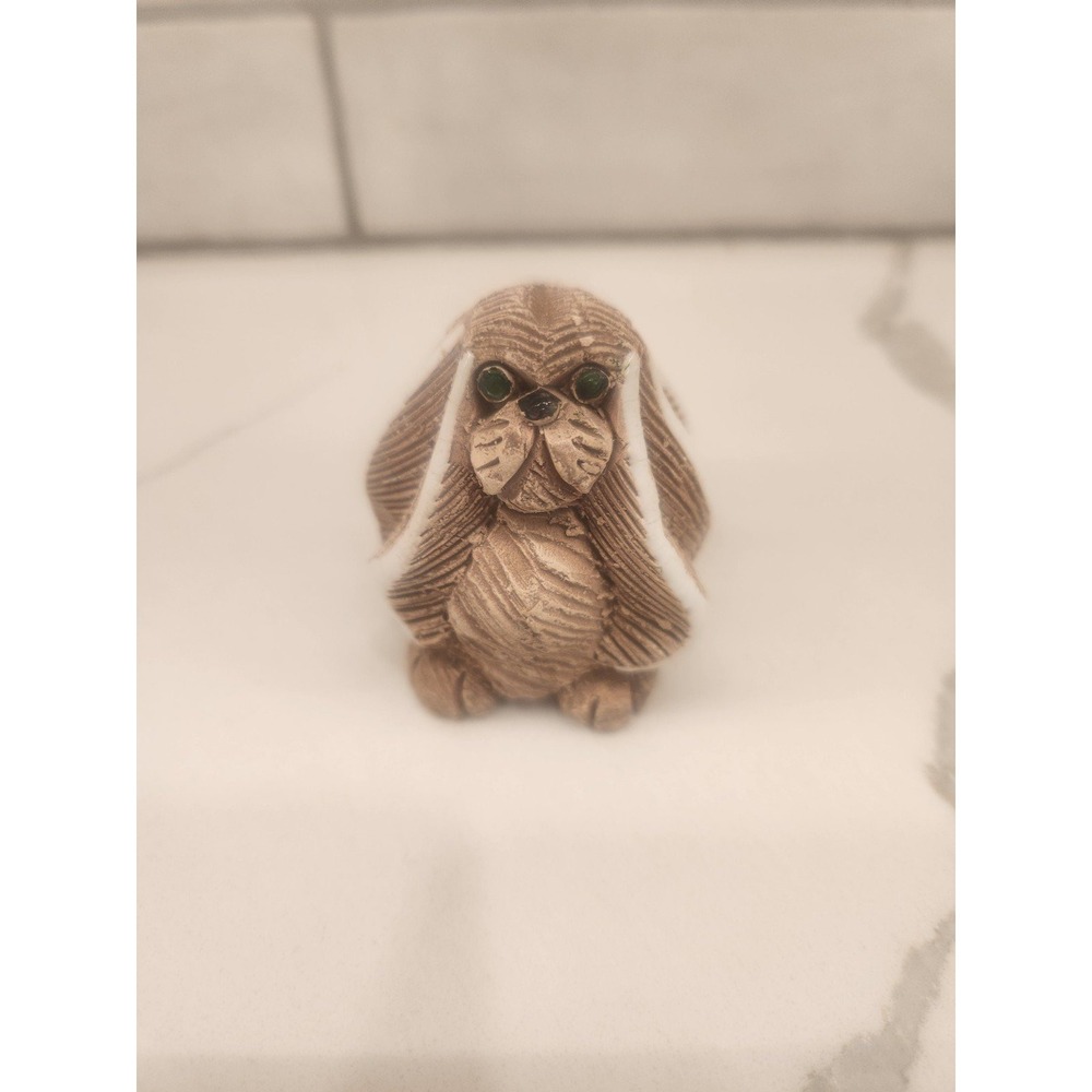 Artesania Rinconada‎ Pekingese Dog Figurine Hand Carved Pottery Made In Uruguay